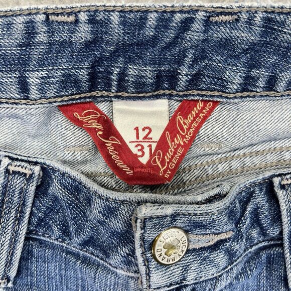 Lucky Brand Lola Straight Jeans Women’s 12/31 Medium Wash Denim Gene Montesano - Picture 6 of 16